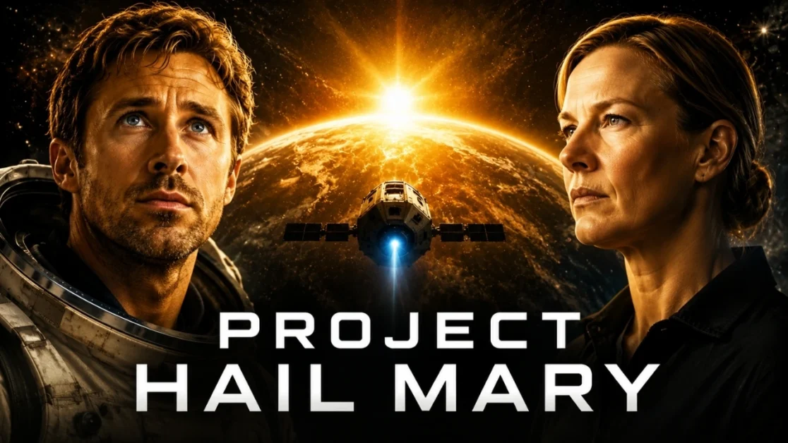 Project Hail Mary (2026) official movie poster featuring Ryan Gosling