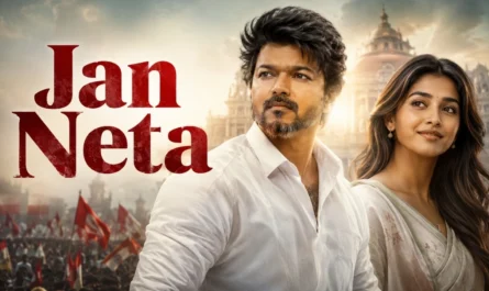 Vijay in Jan Neta 2026 political action drama movie poster