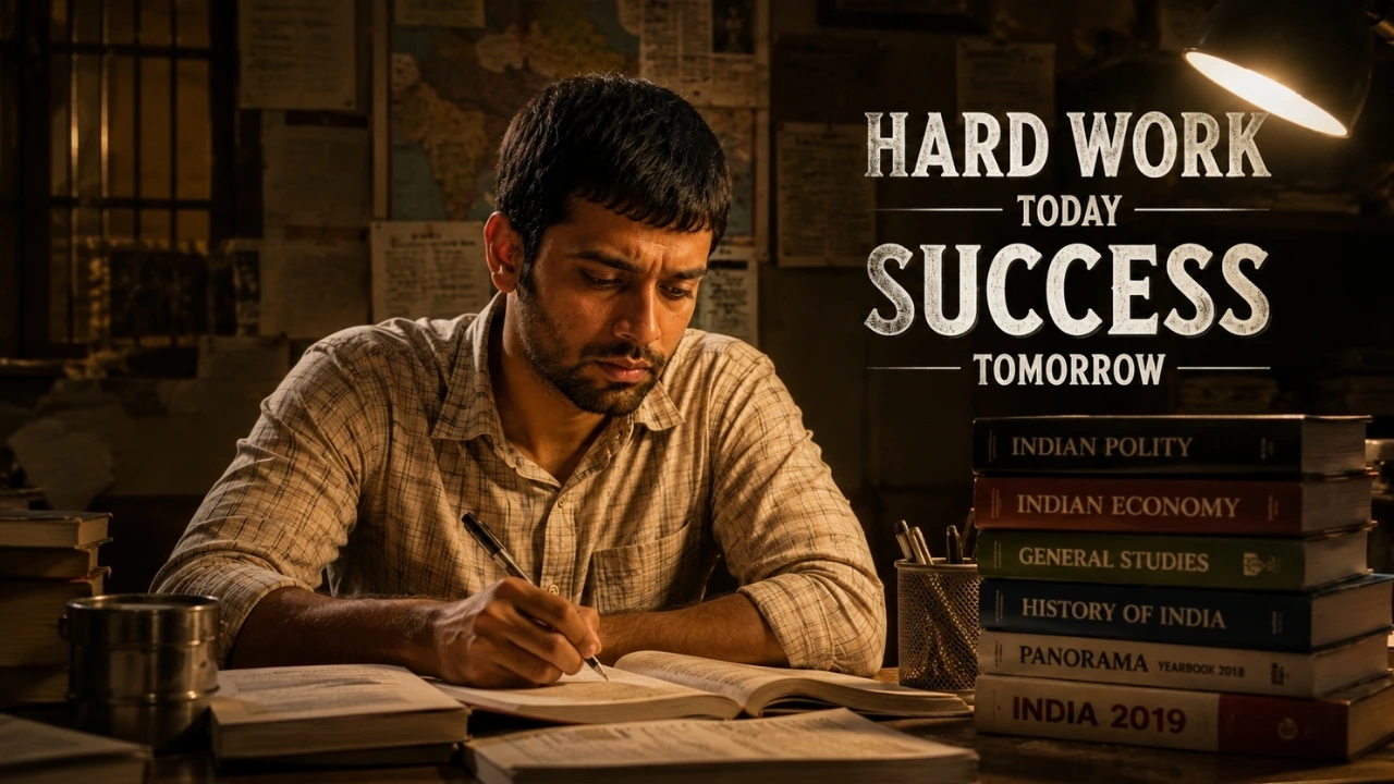 Baggu studying alone in Aryabhatt Ka Zero