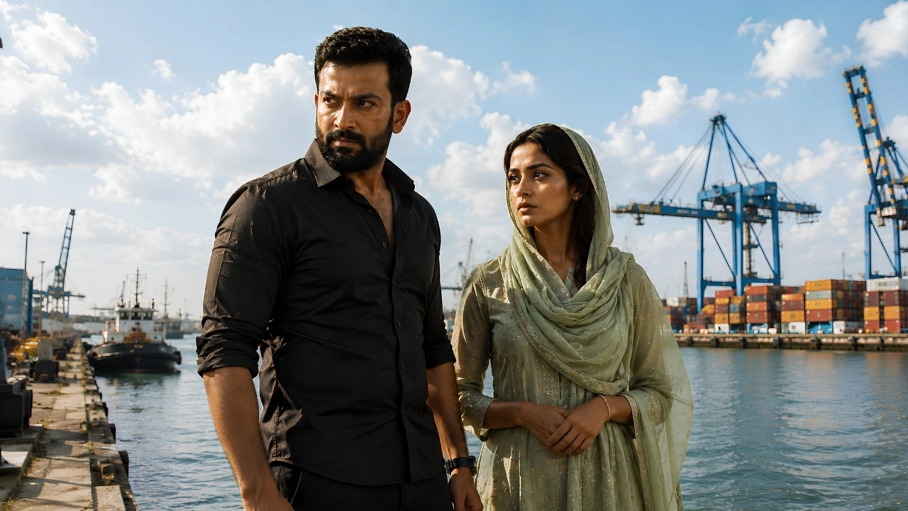 Prithviraj Sukumaran and Malvika Sharma poster image